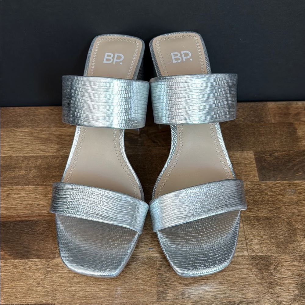BP. Silver Heels Size 8